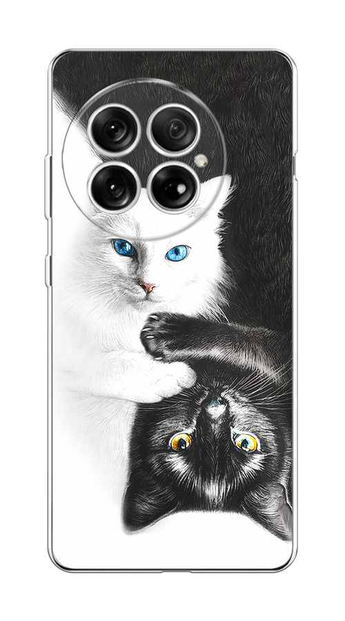 

Чехол на OnePlus 13 "Коты Инь-Янь", Черный;белый;голубой, 155350-1