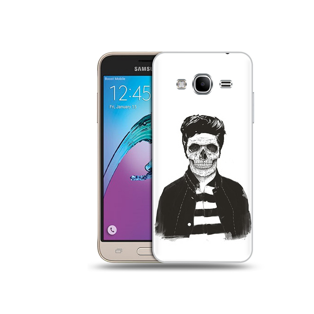 Чехол MyPads Tocco для Samsung Galaxy J3 (2016) скелет (PT29089.580.604)