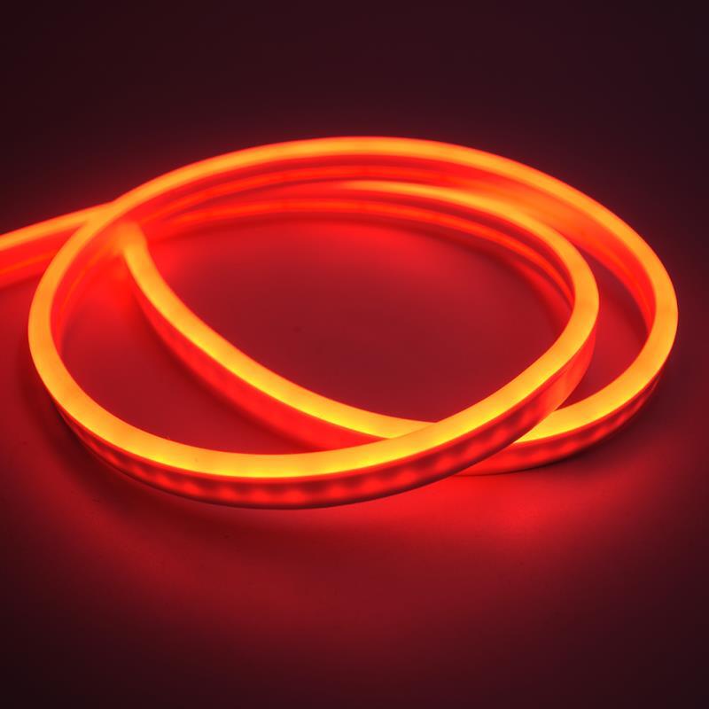 Неоновая светодиодная лента DLED 5м 5х12мм 220В 120 LED/m IP 67 гибкий неон красный