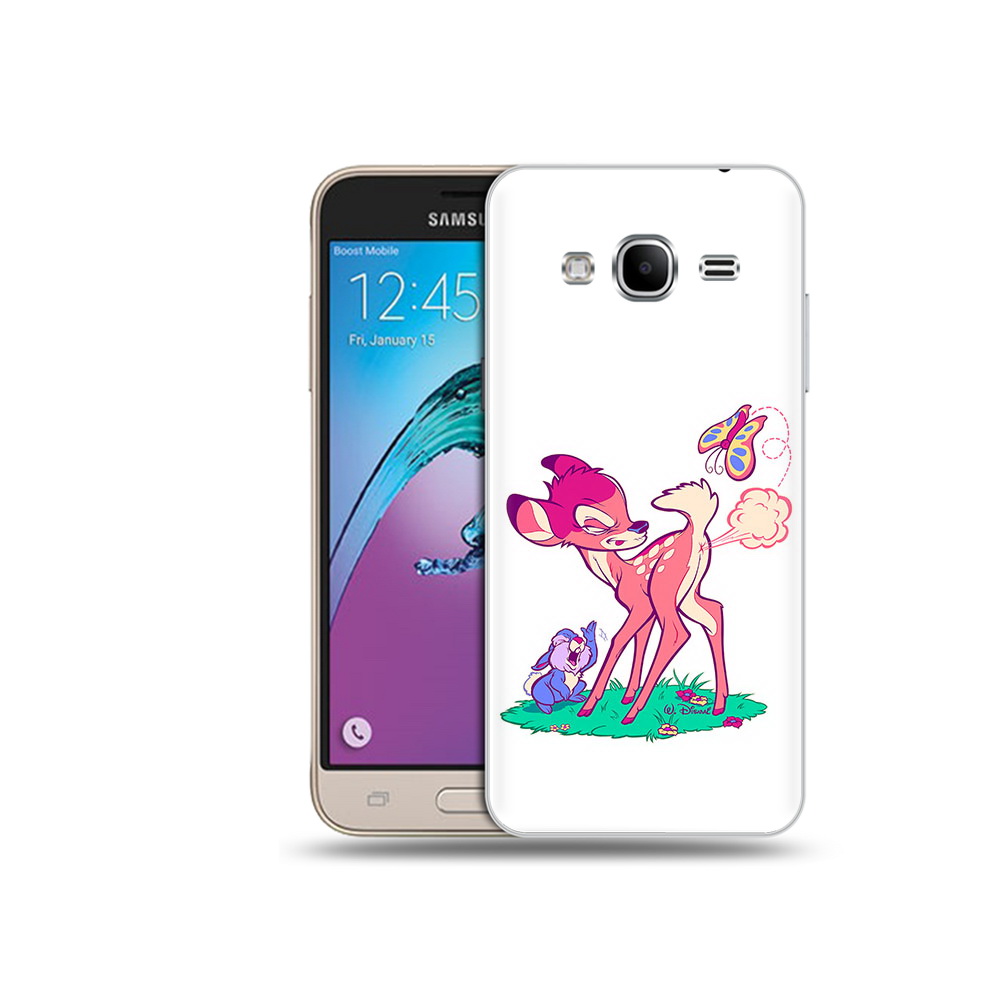 

Чехол MyPads Tocco для Samsung Galaxy J3 (2016) смешной олененок (PT29089.580.610), Прозрачный, Tocco