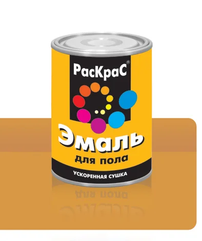 

Эмаль ПФ-266 желто-коричневая 6кг РАСКРАС алкидная для пола
