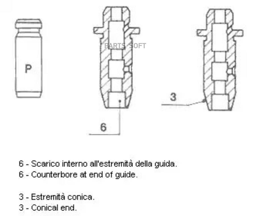 

METELLI 012935 Направляющая клапана (6 60x12 11x47 EX)
