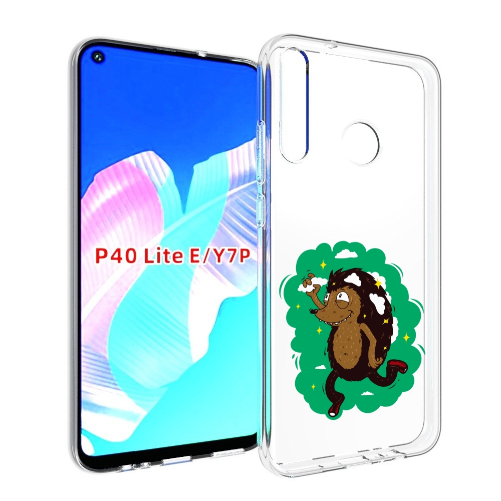 

Чехол бампер MyPads Ежик в облаках для Huawei P40 Lite E., Прозрачный, Tocco