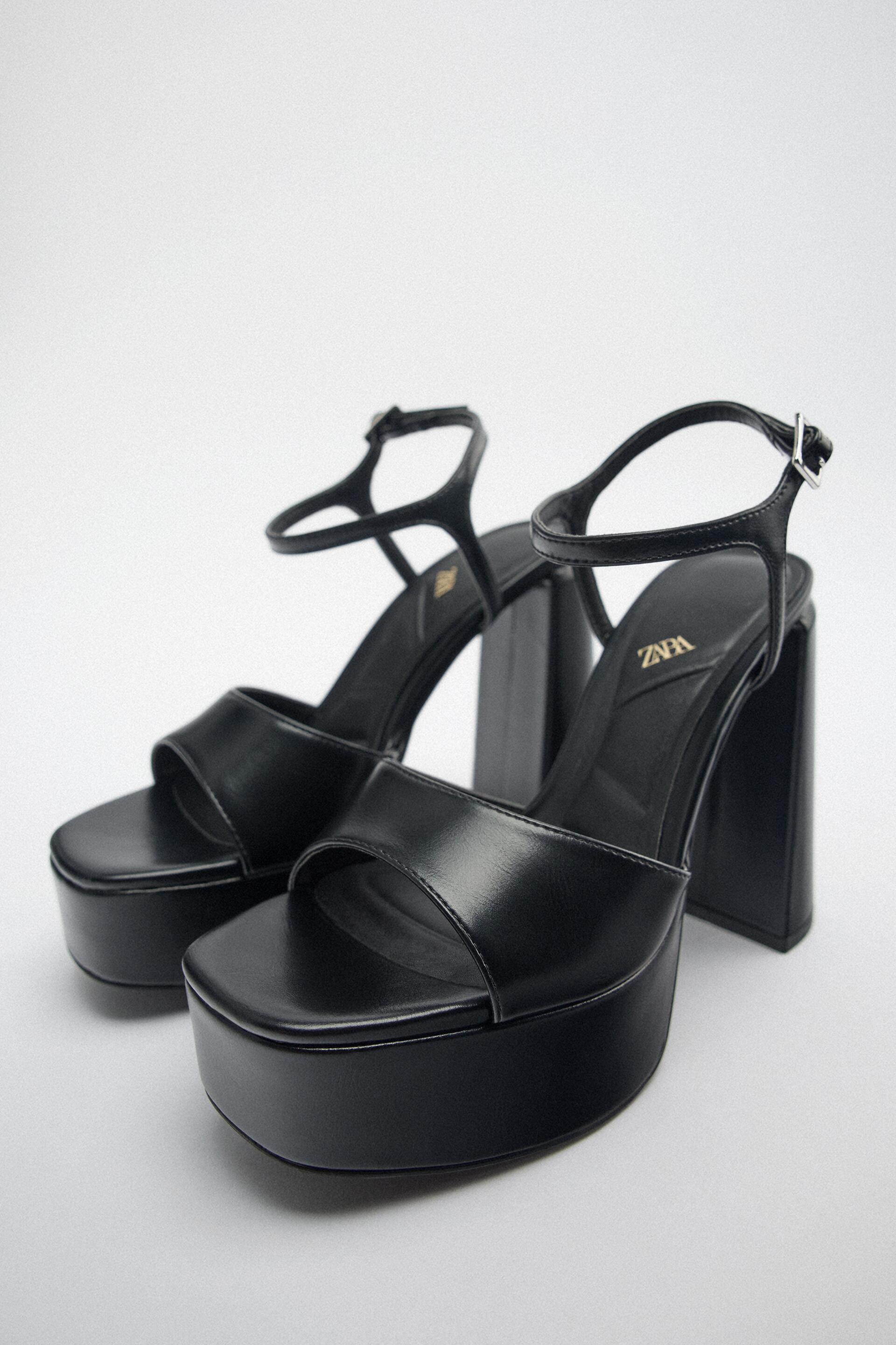 

Босоножки женские ZARA 13332011 черные 42 RU (доставка из-за рубежа), 13332011