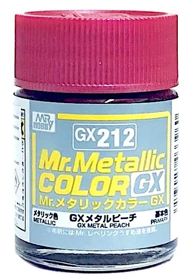 

Краска Gunze Sangyo Mr.Hobby Mr.Metallic Color GX: персиковый металлик 18мл GX212