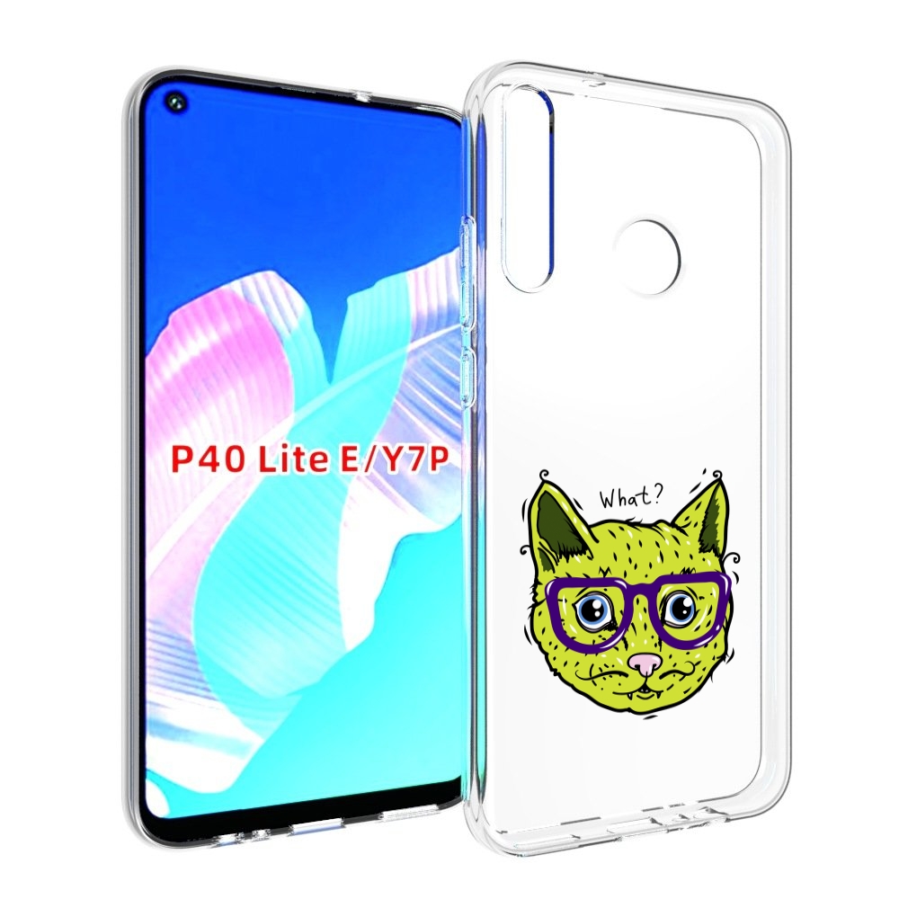 

Чехол бампер MyPads Зеленый кот для Huawei P40 Lite E., Прозрачный, Tocco