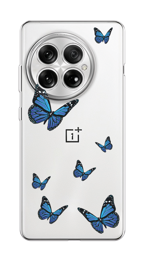 

Чехол на OnePlus 13 "Blue butterflies", Синий;черный, 155350-1