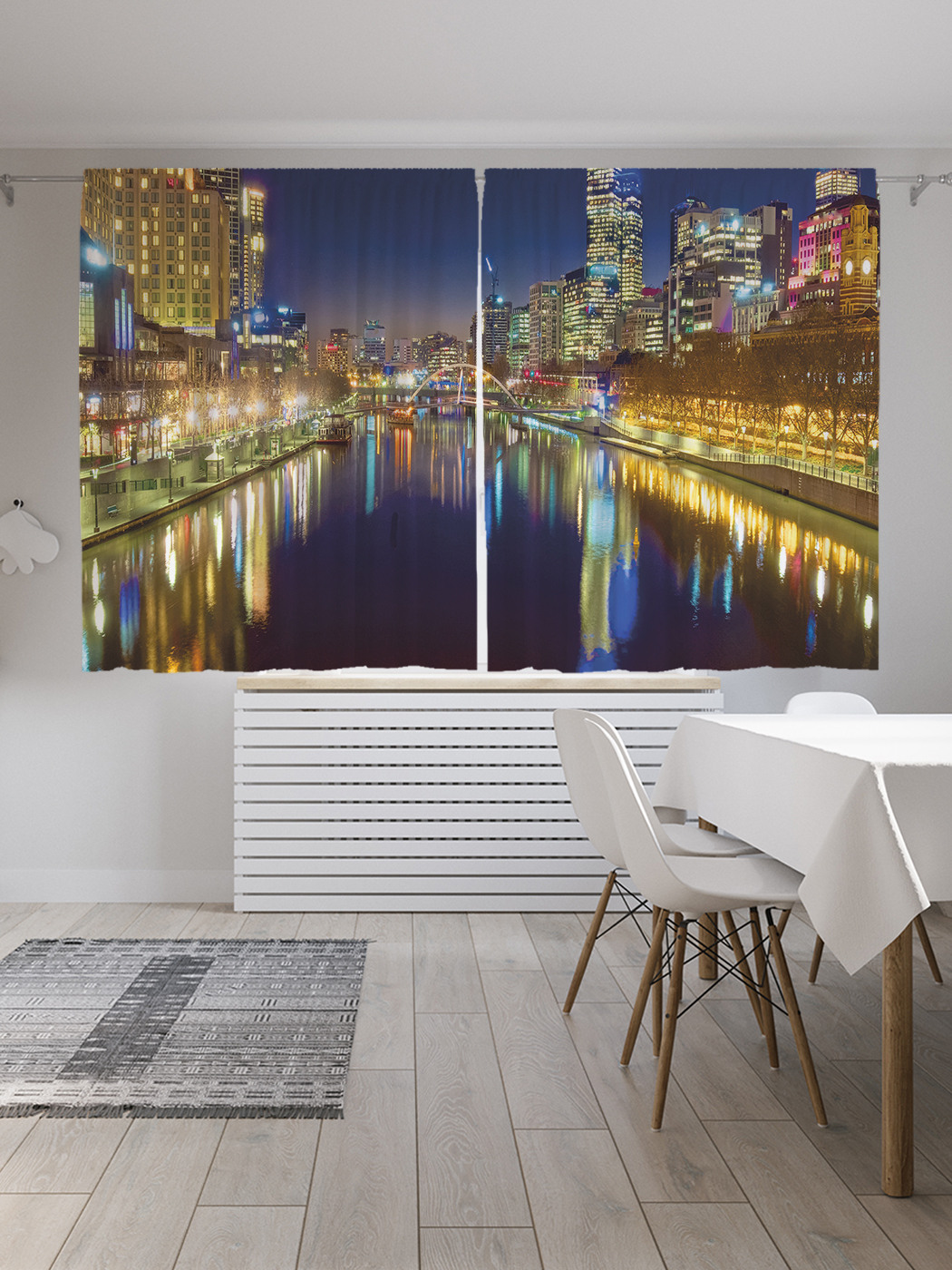 

Шторы JoyArty с фотопечатью "Ночной Мельбурн" из сатена, 290х180 см, Ночной Мельбурн