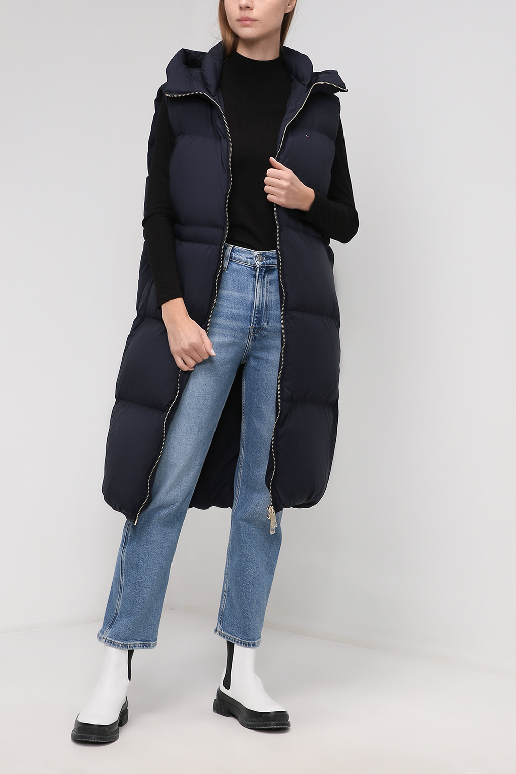 

Утепленный жилет женский Tommy Hilfiger WW0WW32182 синий XS, WW0WW32182