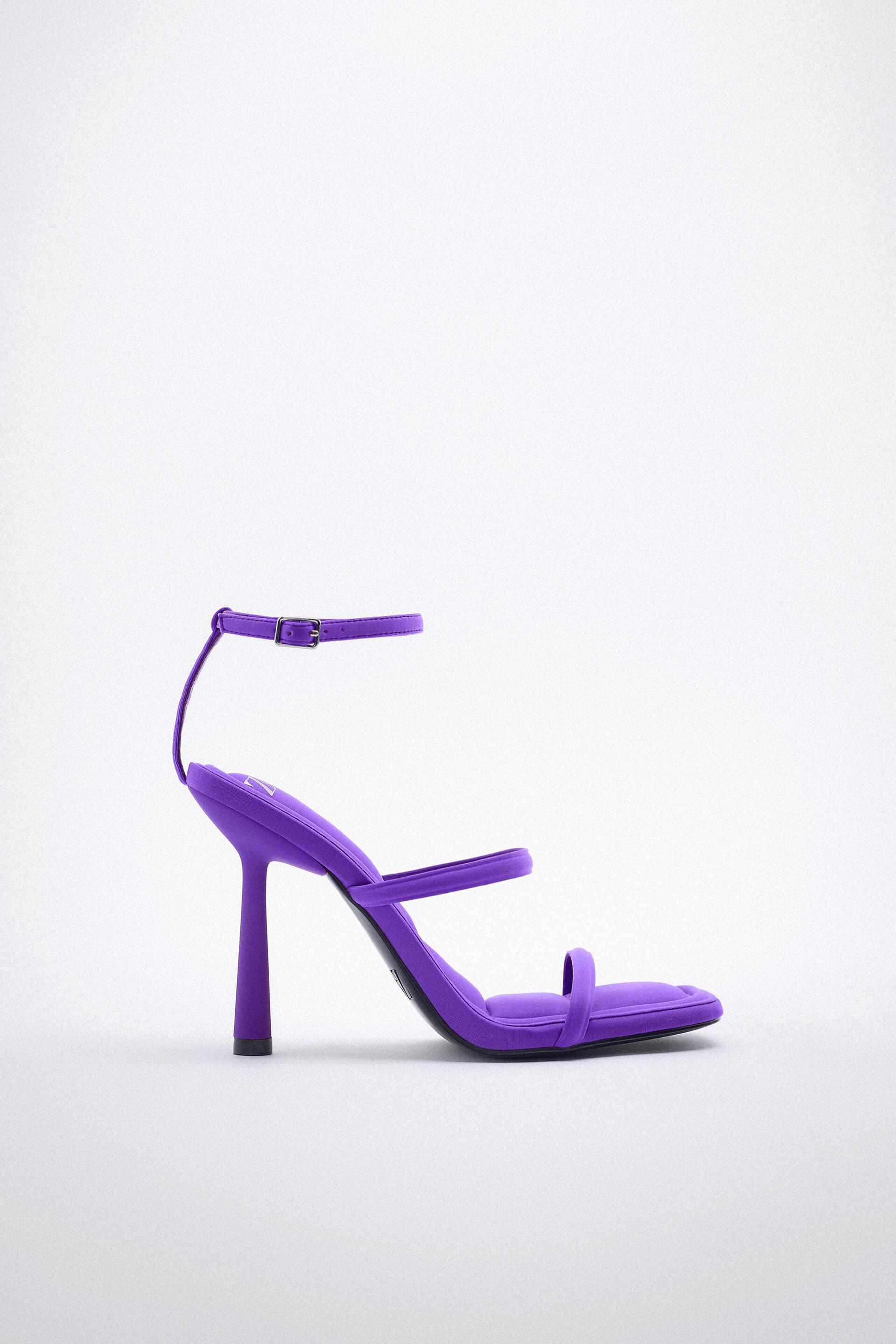 

Босоножки женские ZARA 177665 фиолетовые 40 RU (доставка из-за рубежа), 177665