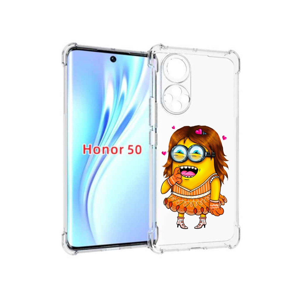 

Чехол бампер MyPads Миньон девочка для Honor 50., Прозрачный, Tocco