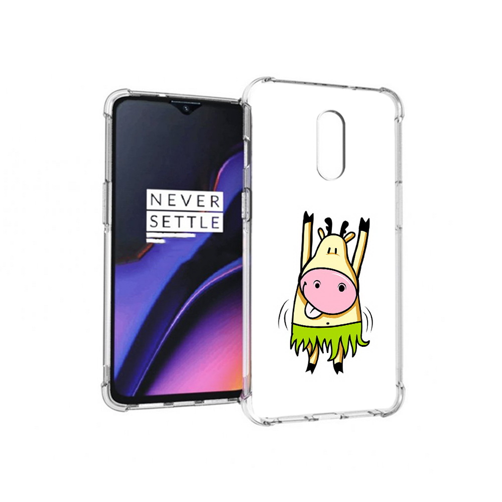 

Чехол MyPads Tocco для OnePlus 7 Веселая корова (PT227043.140.42), Прозрачный, Tocco