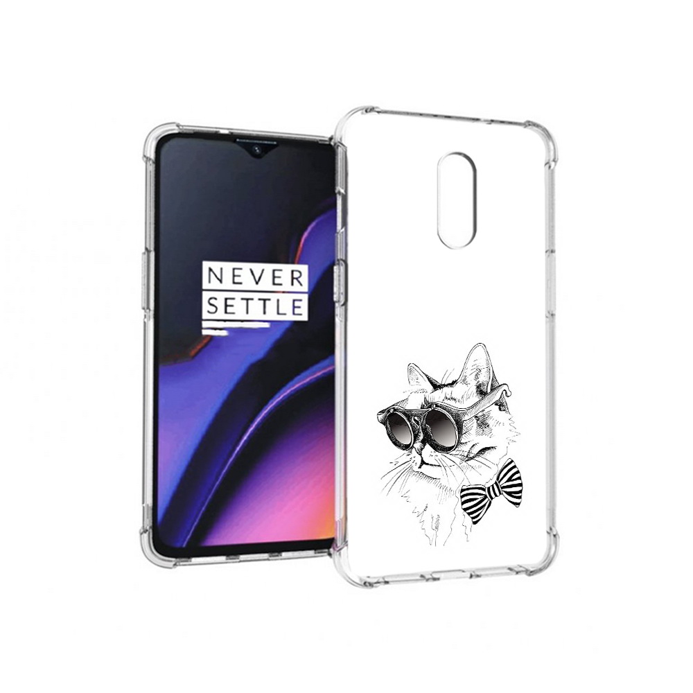 Чехол MyPads Tocco для OnePlus 7 крутая кошка в очках (PT227043.140.421)