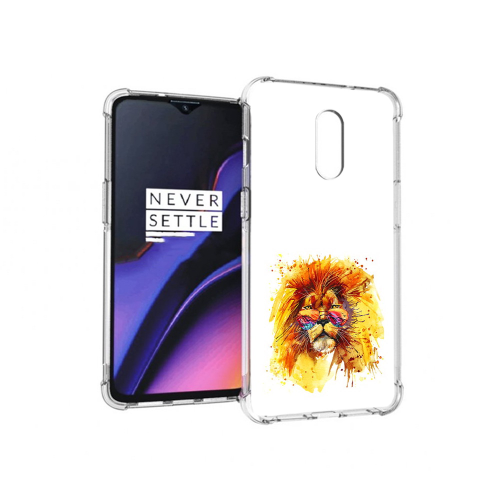 

Чехол MyPads Tocco для OnePlus 7 лев в очках (PT227043.140.436), Прозрачный, Tocco