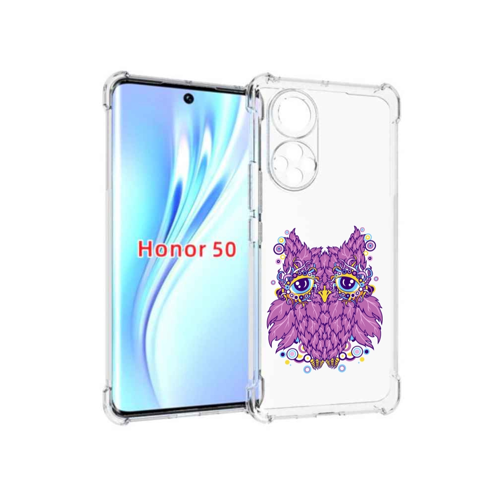 

Чехол бампер MyPads Розовая сова для Honor 50., Прозрачный, Tocco