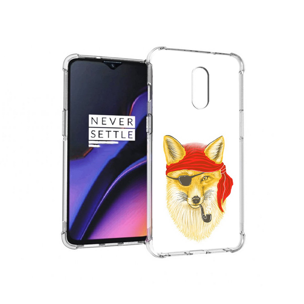 

Чехол MyPads Tocco для OnePlus 7 лиса-пират (PT227043.140.440), Прозрачный, Tocco