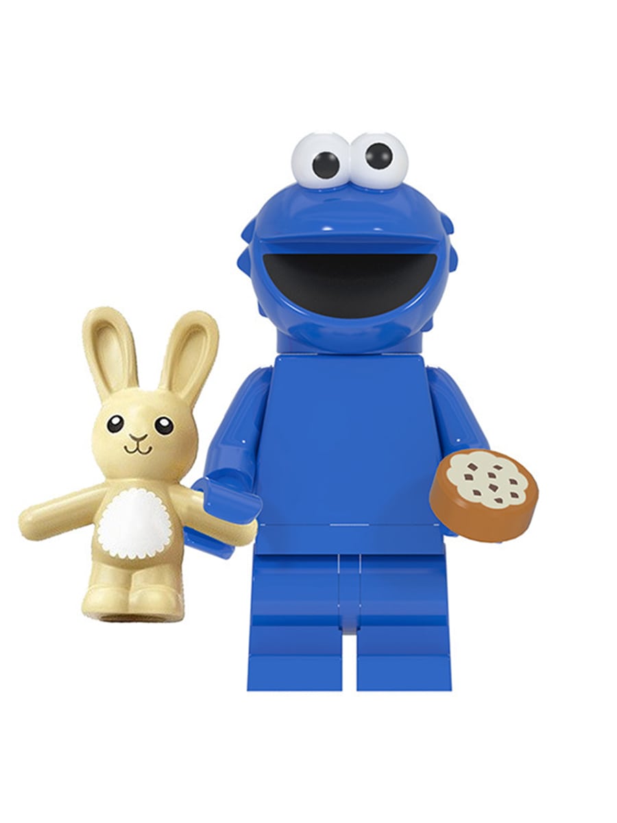 фото Мини-фигурка starfriend улица сезам коржик sesame street cookie monster 4,5 см