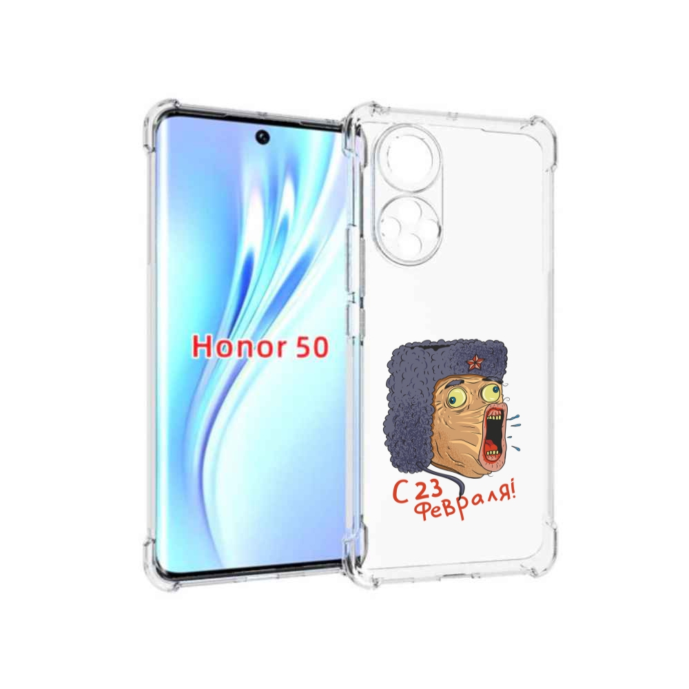 

Чехол бампер MyPads 23 февраля смешная эмоция для Honor 5, Прозрачный, Tocco