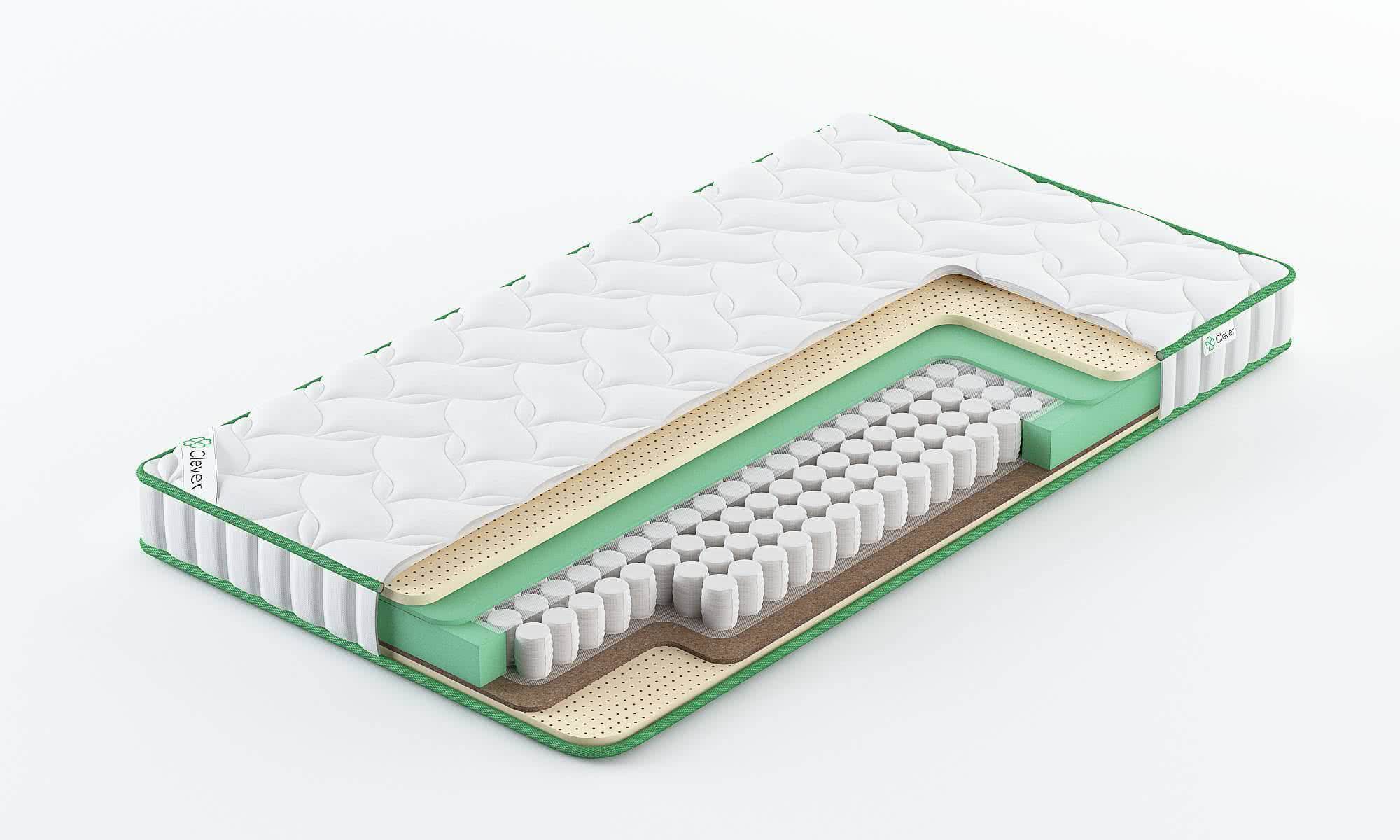 

Матрас Clever Expert Slim 140x186, Белый, EXPERT SLIM
