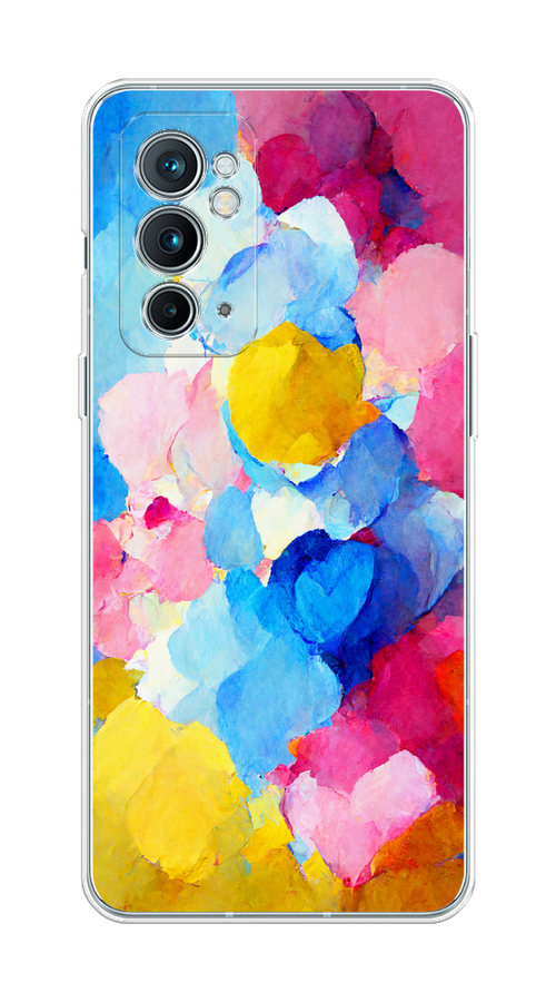 

Чехол на OnePlus 9RT "Яркие пятна", Синий;голубой;желтый;розовый, 152050-1