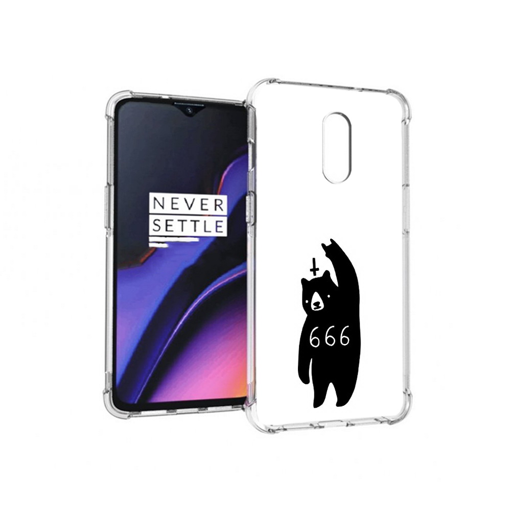 

Чехол MyPads Tocco для OnePlus 7 медведь 666 (PT227043.140.462), Прозрачный, Tocco