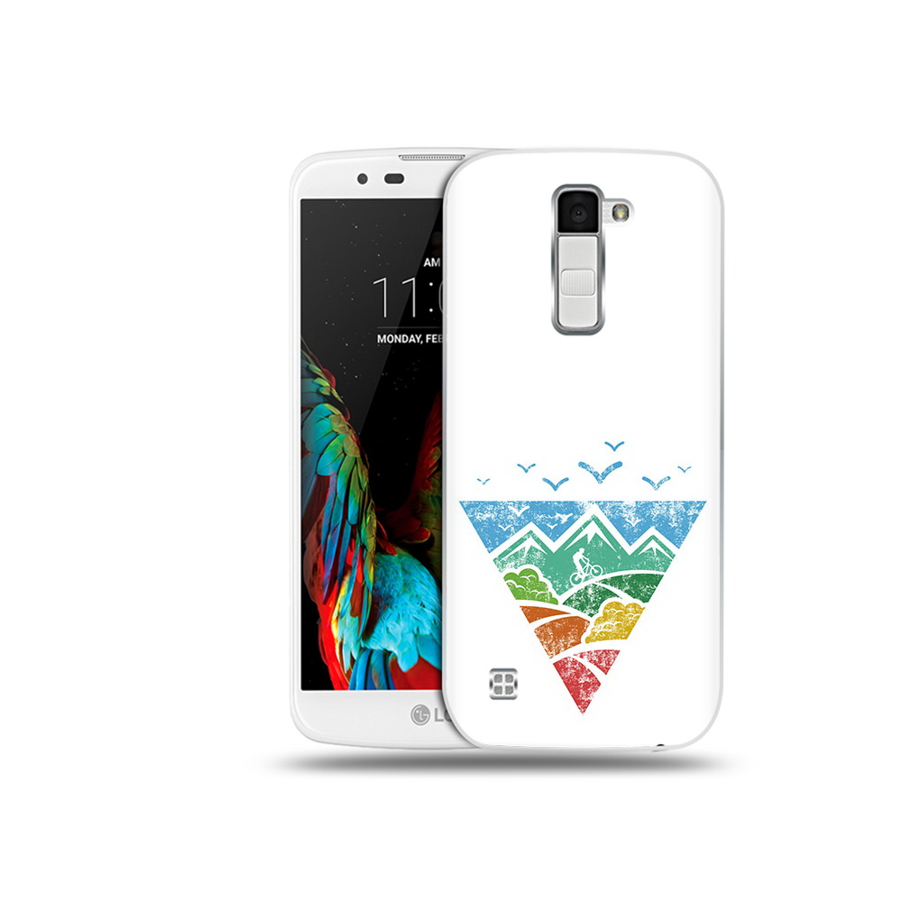 

Чехол MyPads Tocco для LG K10 Лес земля море чайки (PT30014.80.105), Прозрачный, Tocco