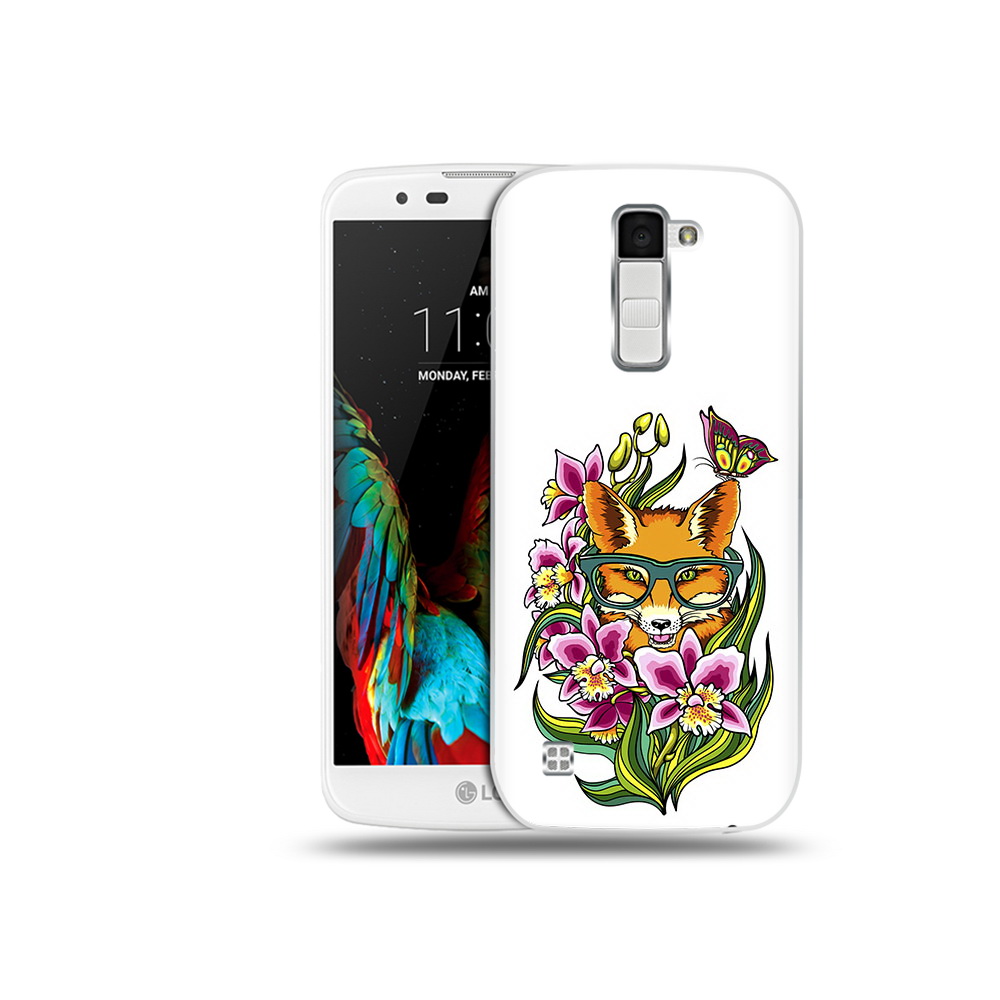 

Чехол MyPads Tocco для LG K10 Лиса в цветах (PT30014.80.108), Прозрачный, Tocco