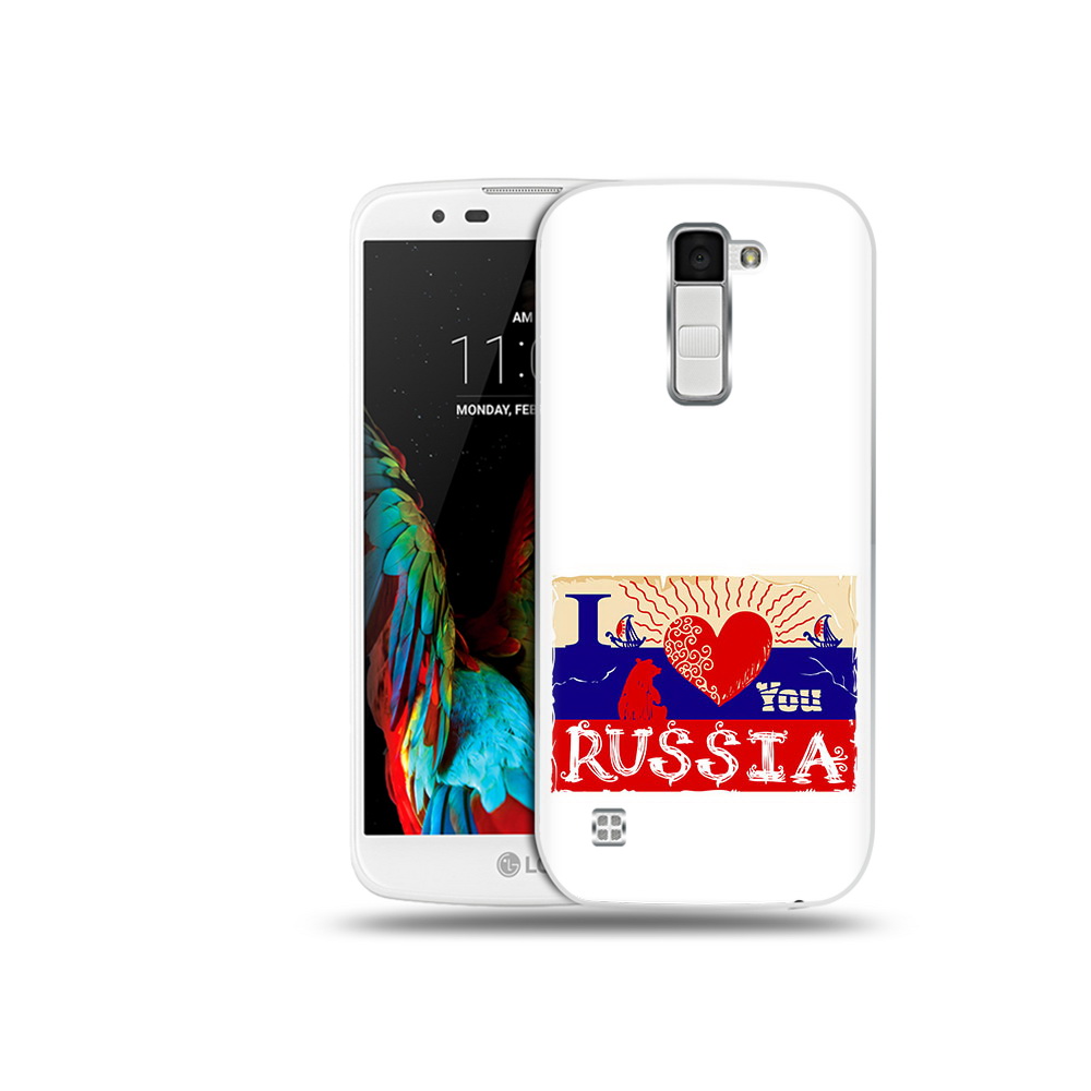 

Чехол MyPads Tocco для LG K10 Люблю Россию (PT30014.80.112), Прозрачный, Tocco