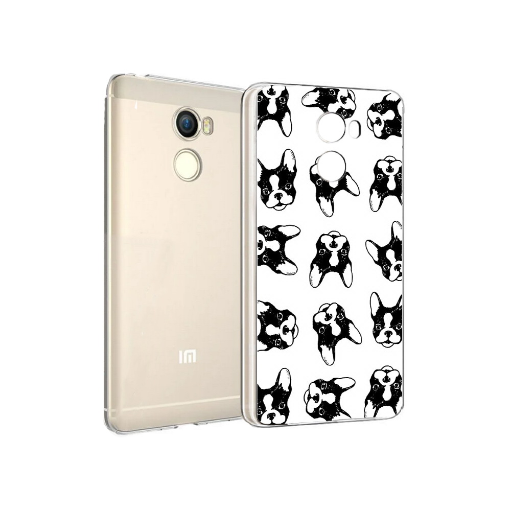 

Чехол MyPads Tocco для Xiaomi Redmi 4 черно белые собачки (PT47306.287.683), Прозрачный, Tocco