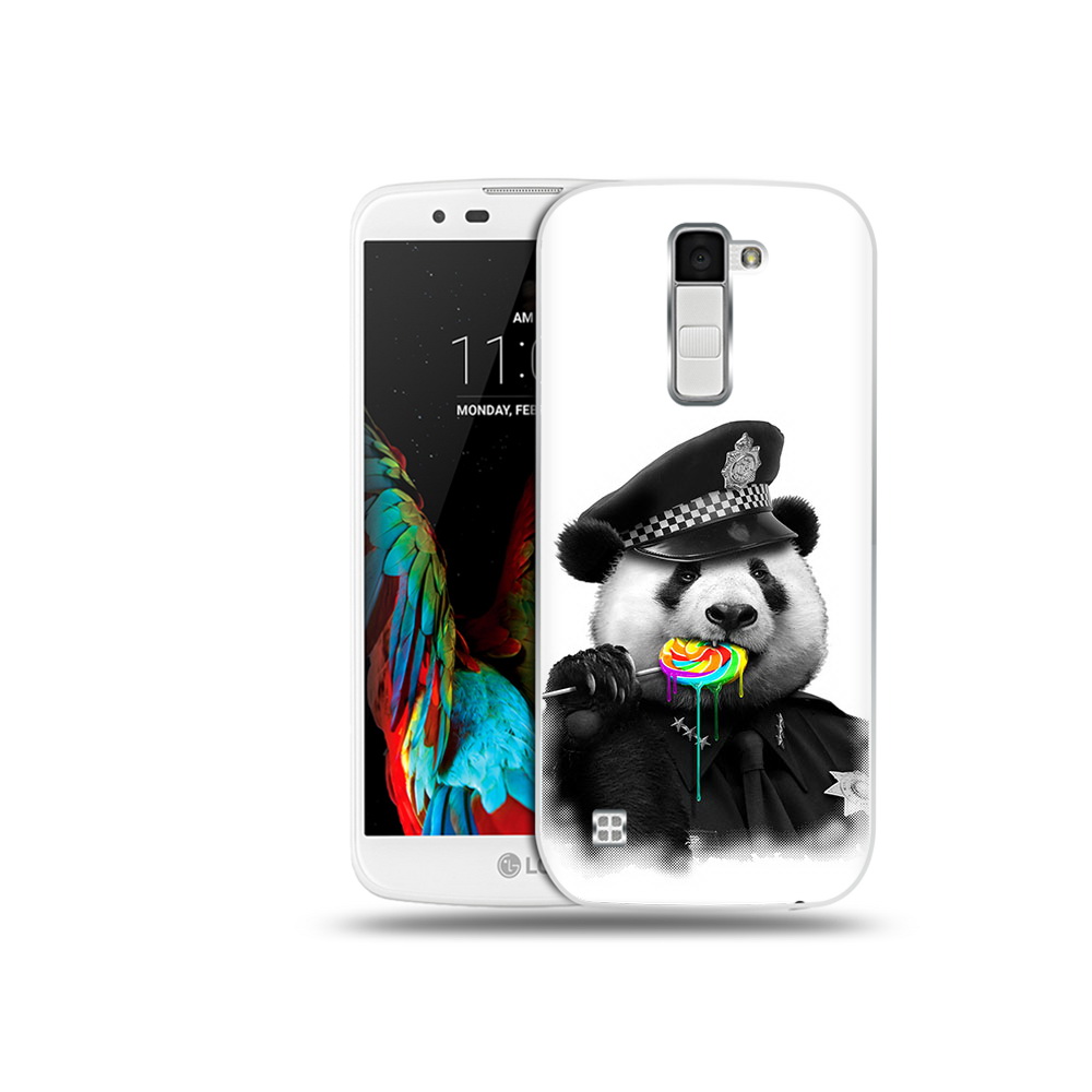 

Чехол MyPads Tocco для LG K10 Панда полиция (PT30014.80.130), Прозрачный, Tocco