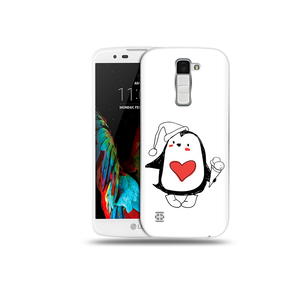

Чехол MyPads Tocco для LG K10 Пингвин с мороженым (PT30014.80.135), Прозрачный, Tocco