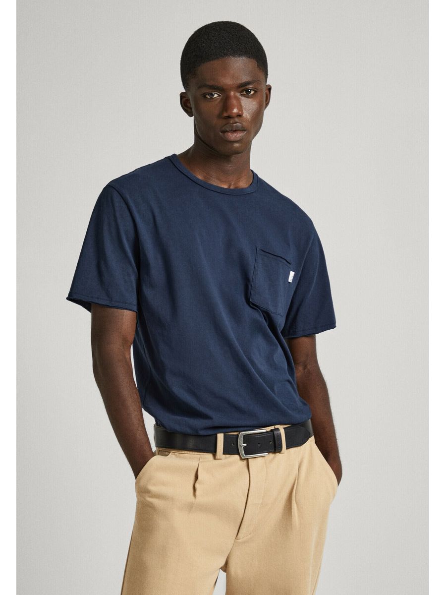 

Футболка мужская Pepe Jeans London PE122O0M9 синяя XS, Синий, PE122O0M9