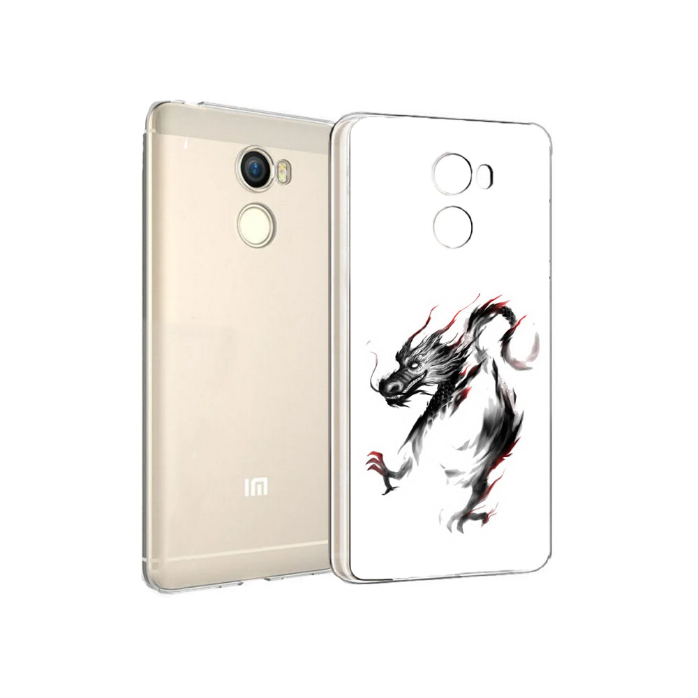 

Чехол MyPads Tocco для Xiaomi Redmi 4 черный дракон (PT47306.287.690), Прозрачный, Tocco