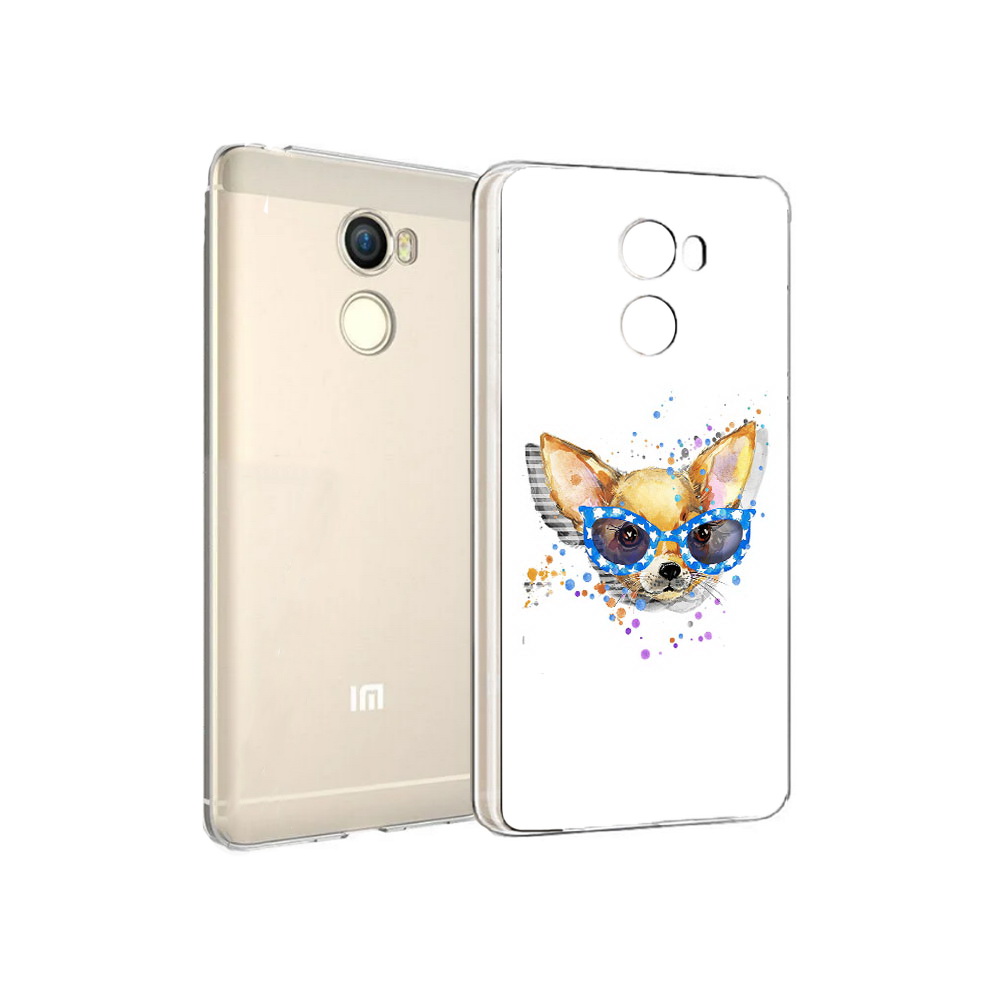 

Чехол MyPads Tocco для Xiaomi Redmi 4 чихуа-хуа в очках (PT47306.287.691), Прозрачный, Tocco