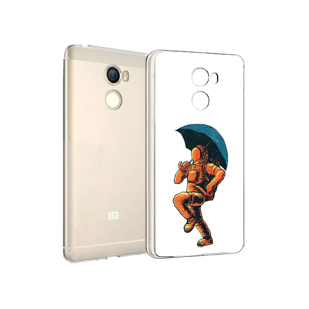 

Чехол MyPads Tocco для Xiaomi Redmi 4 шагающий космонавт с зонтом (PT47306.287.695), Прозрачный, Tocco