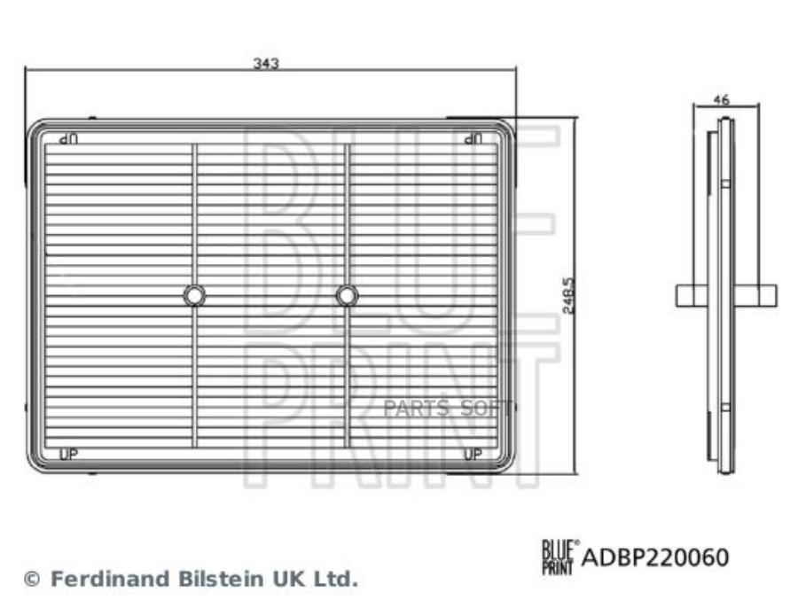 

Фильтр воздушный Blue Print ADBP220060