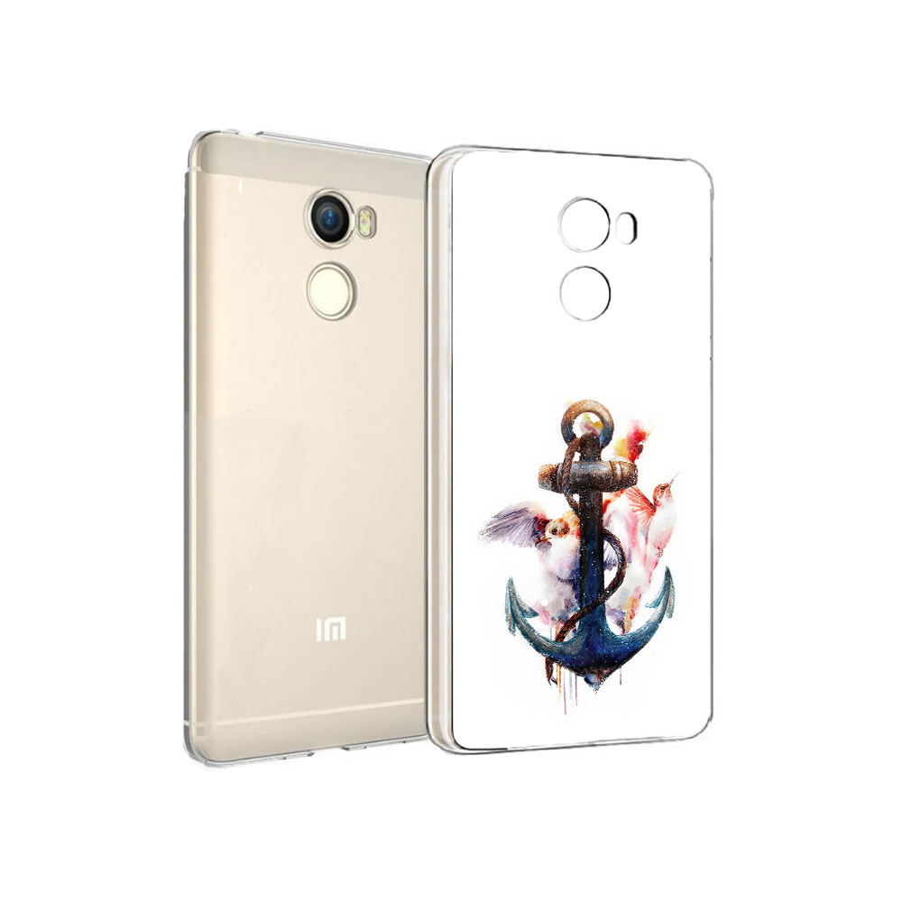 

Чехол MyPads Tocco для Xiaomi Redmi 4 якорь с птицами (PT47306.287.703), Прозрачный, Tocco