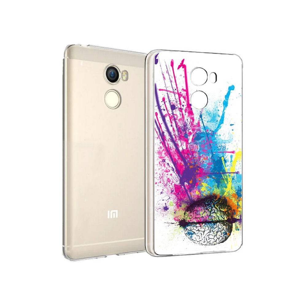 

Чехол MyPads Tocco для Xiaomi Redmi 4 яркий красочный мозг (PT47306.287.710), Прозрачный, Tocco