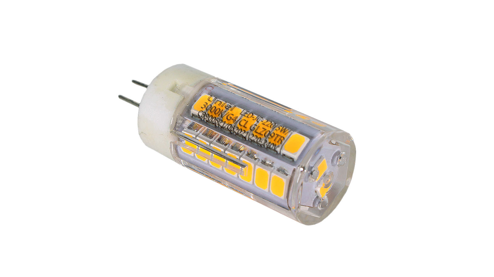 Лампа светодиодная LED-JC-220/5W/3000K/G4/CL 3000К