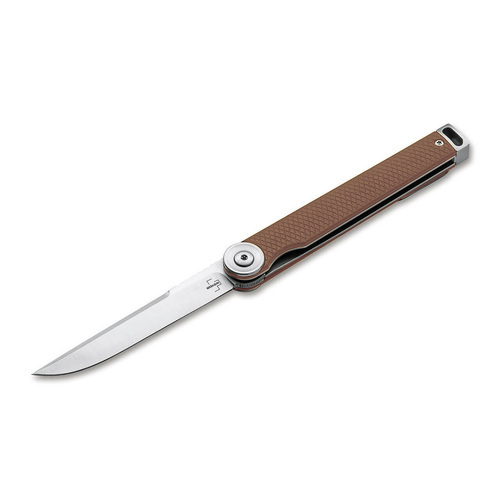 

Туристический нож Boker 180 мм коричневый - клинок 79 мм