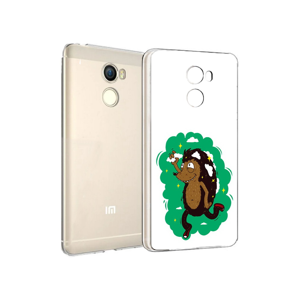 

Чехол MyPads Tocco для Xiaomi Redmi 4 Ежик в облаках (PT47306.287.77), Прозрачный, Tocco