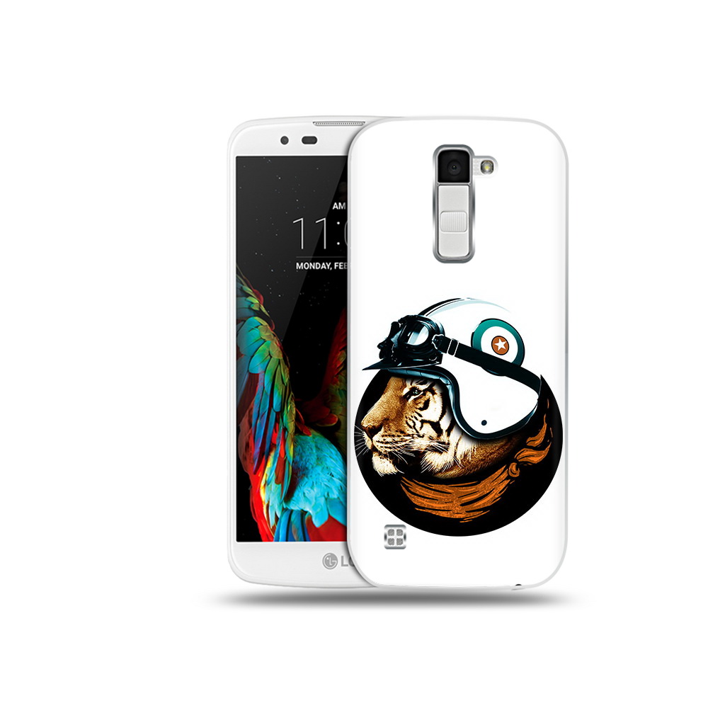 

Чехол MyPads Tocco для LG K10 Тигр в шлеме (PT30014.80.171), Прозрачный, Tocco