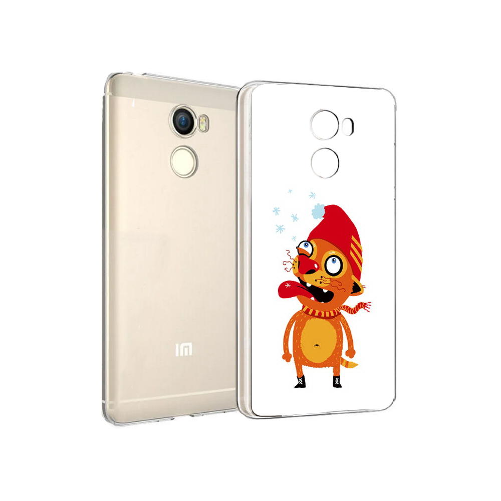 

Чехол MyPads Tocco для Xiaomi Redmi 4 Зимний кот (PT47306.287.88), Прозрачный, Tocco