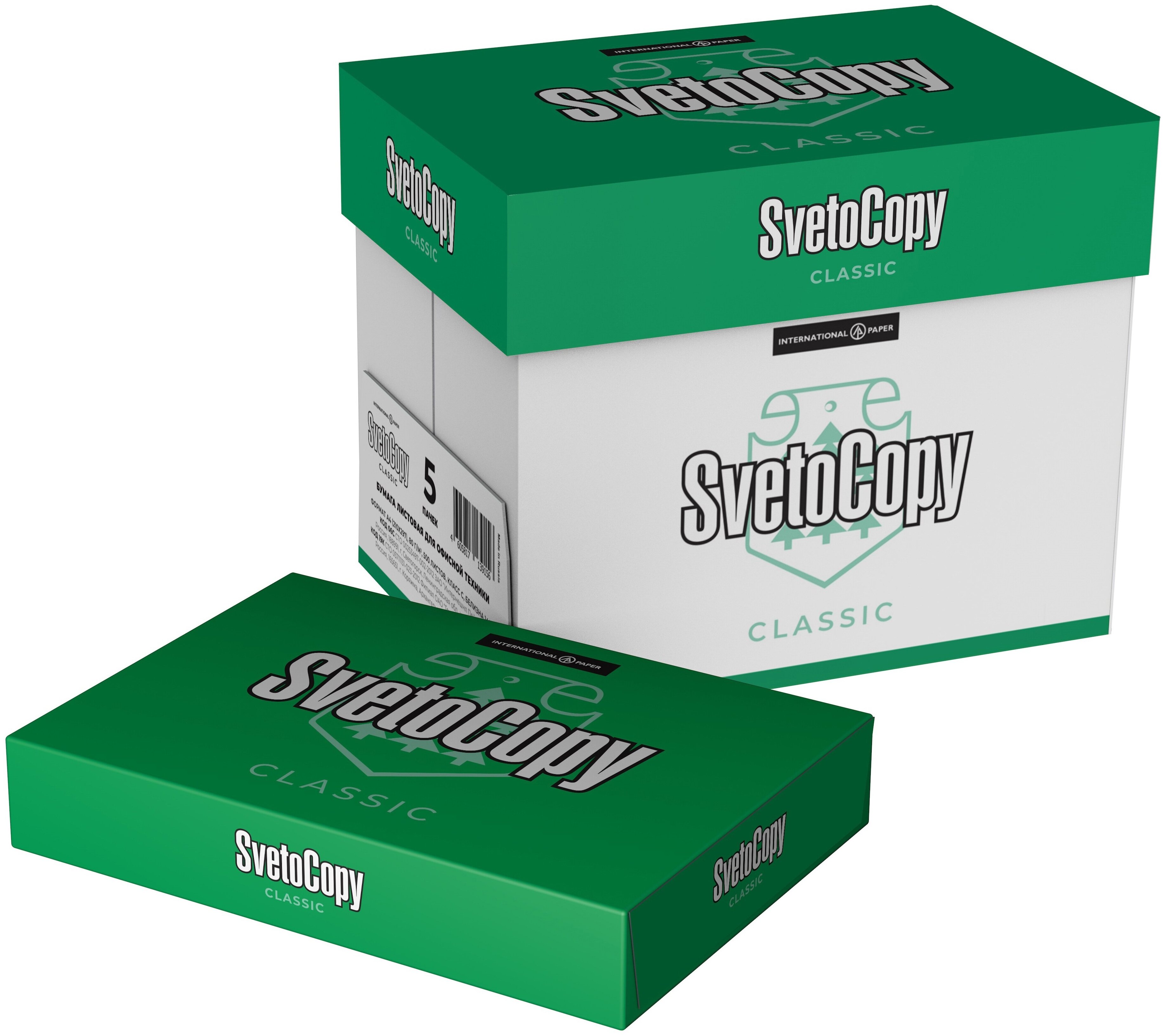 

Бумага A4 SvetoCopy Classic, 5x500 листов, 90%, 80 г/м, 104 мкм, 146% CIE, Белый