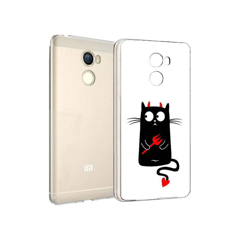 

Чехол MyPads Tocco для Xiaomi Redmi 4 Кот демон (PT47306.287.97), Прозрачный, Tocco