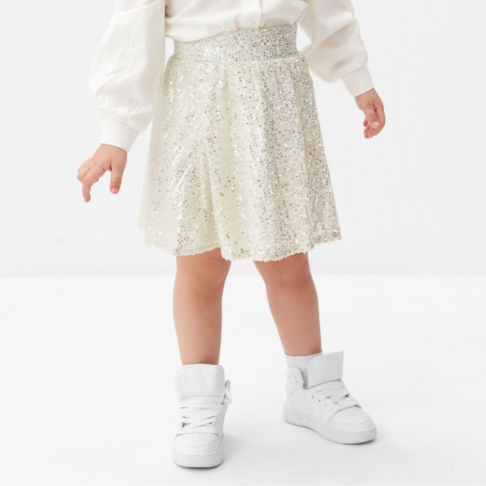 

Юбка детская KAFTAN Клевер, серебристый, 122, Клевер