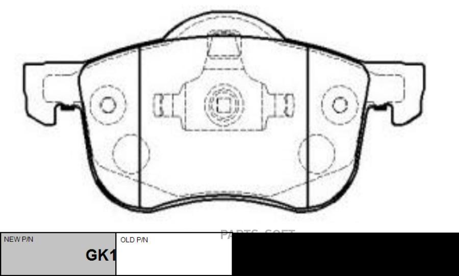 Тормозные колодки Ctr дисковые CKVO8