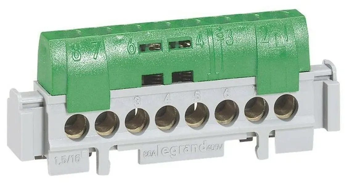 

Legrand Клеммная колодка Legrand 8х1,5-16мм /земля 04832