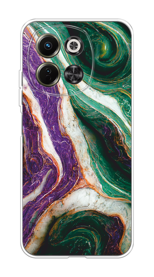 

Чехол на Tecno Spark 30 5G "Фиолетово-зеленый мрамор", Зеленый;фиолетовый, 309750-1