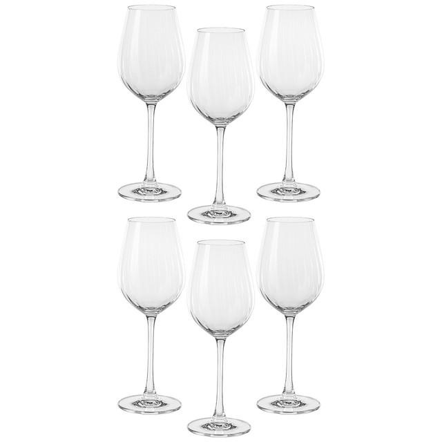 

Набор бокалов для вина Crystal Bohemia Columba optic стекло 6шт 400мл 669-401, Прозрачный
